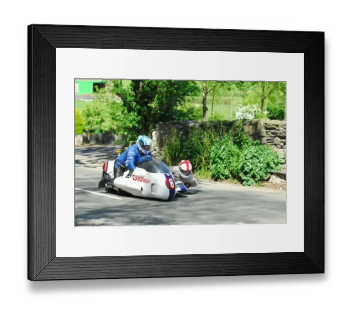 Framed Print : Dick Hawes & Sebastien Barr (BMW) 2016 Pre TT Classic Framed Print : Dick Hawes & Sebastien Barr (BMW) 2016 Pre TT Classic