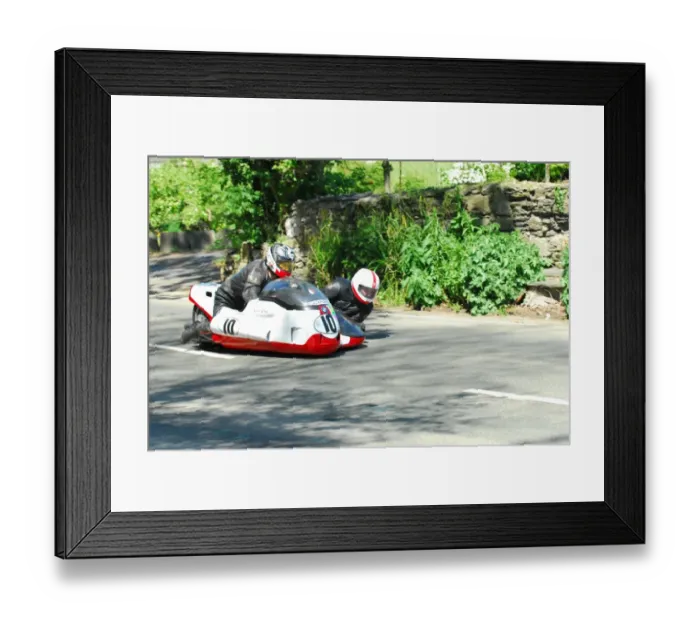 Framed Print : Wally Saunders & Bob K Dowty (Moto Guzzi) 2016 Pre TT Classic Framed Print : Wally Saunders & Bob K Dowty (Moto Guzzi) 2016 Pre TT Classic