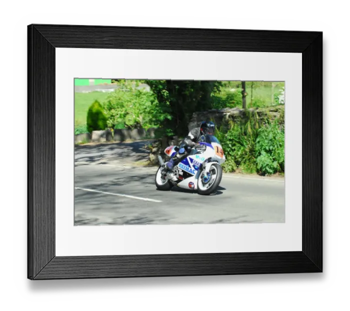 Framed Print : Rhys Hardisty (Yamaha) 2016 Pre TT Classic