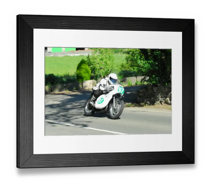 Framed Print : Brian Mateer (Suzuki) 2016 Pre TT Classic Framed Print : Brian Mateer (Suzuki) 2016 Pre TT Classic