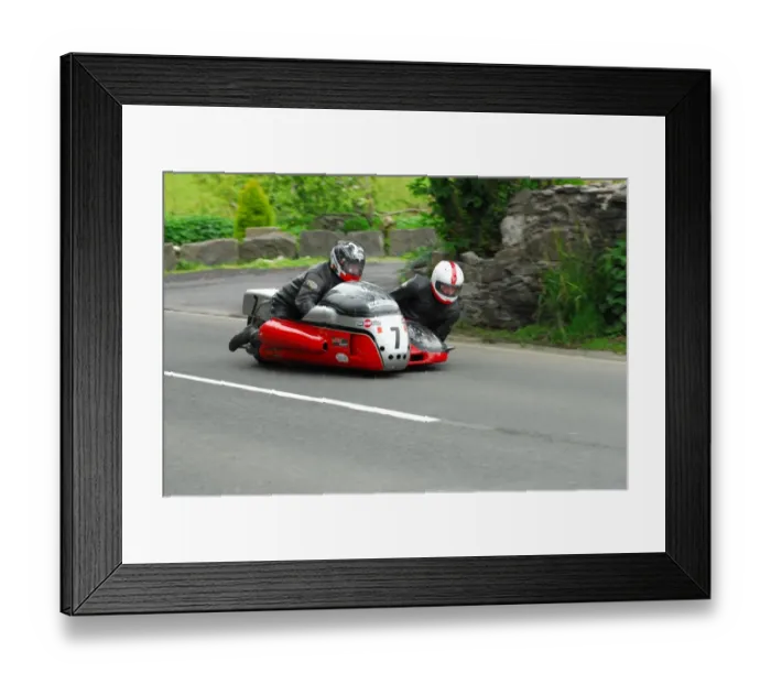 Framed Print : Wally Saunders & Bob K Dowty (Special) 2015 Pre TT Classic Framed Print : Wally Saunders & Bob K Dowty (Special) 2015 Pre TT Classic
