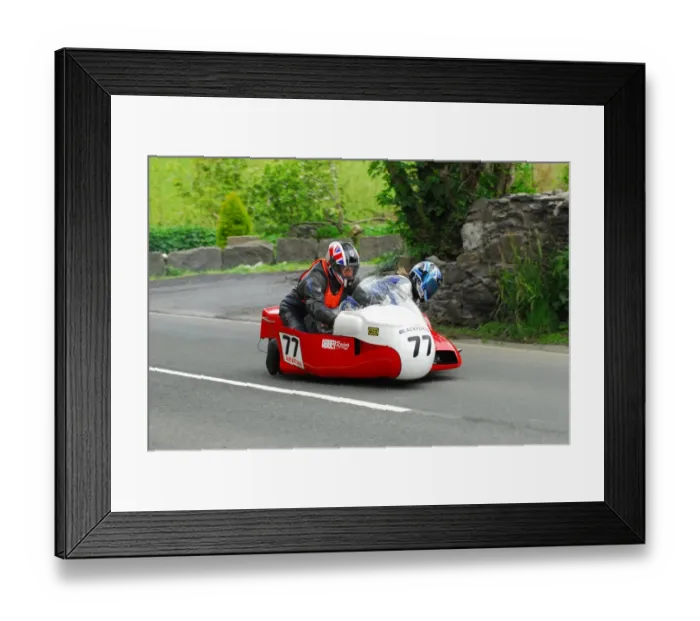 Framed Print : Steve Brooks & Jan Tyrell (Moly Imp) 2015 Pre TT Classic Framed Print : Steve Brooks & Jan Tyrell (Moly Imp) 2015 Pre TT Classic