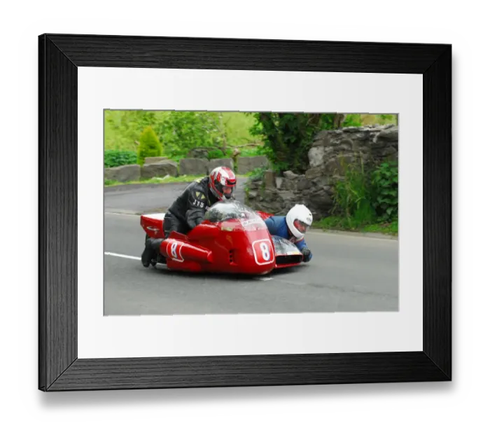 Framed Print : Howard Langham & Geoff Knight (Konig) 2015 Pre TT Classic Framed Print : Howard Langham & Geoff Knight (Konig) 2015 Pre TT Classic