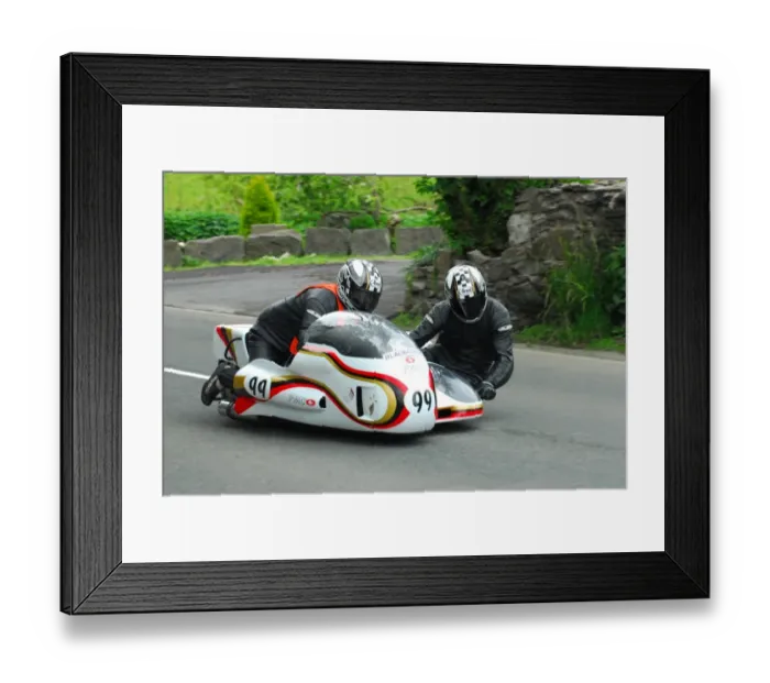 Framed Print : Patrick Geffray & Ronnie Aine (BMW MRE) 2015 Pre TT Classic Framed Print : Patrick Geffray & Ronnie Aine (BMW MRE) 2015 Pre TT Classic
