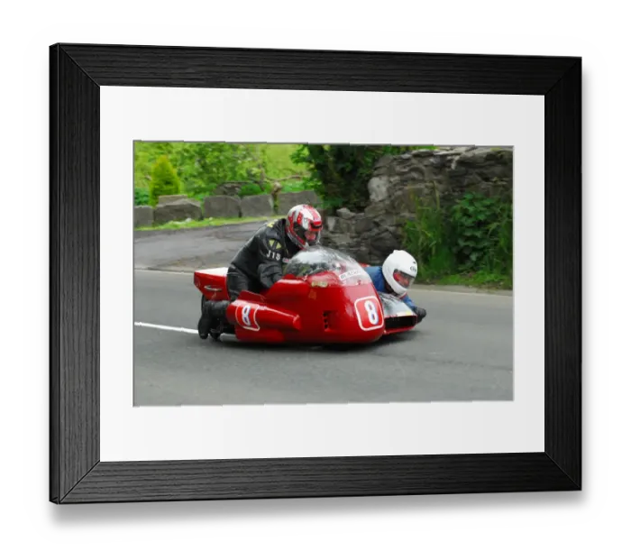 Framed Print : Howard Langham & Geoff Knight (Konig) 2015 Pre TT Classic Framed Print : Howard Langham & Geoff Knight (Konig) 2015 Pre TT Classic
