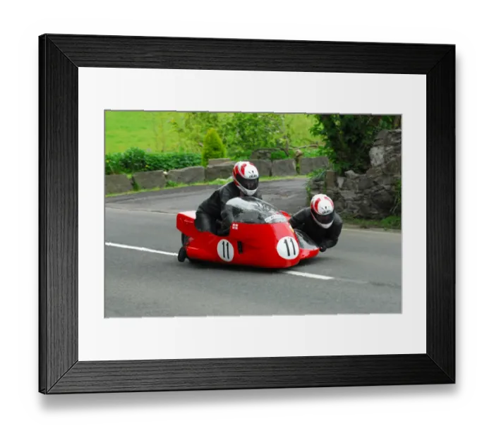 Framed Print : Nick Cutmore & Nancy Thomas (BSA) 2015 Pre TT Classic Framed Print : Nick Cutmore & Nancy Thomas (BSA) 2015 Pre TT Classic
