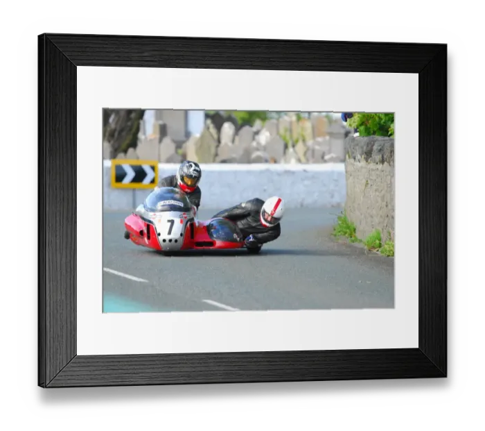 Framed Print : Wally Saunders & Bob K Dowty (Special) 2015 Pre TT Classic Framed Print : Wally Saunders & Bob K Dowty (Special) 2015 Pre TT Classic