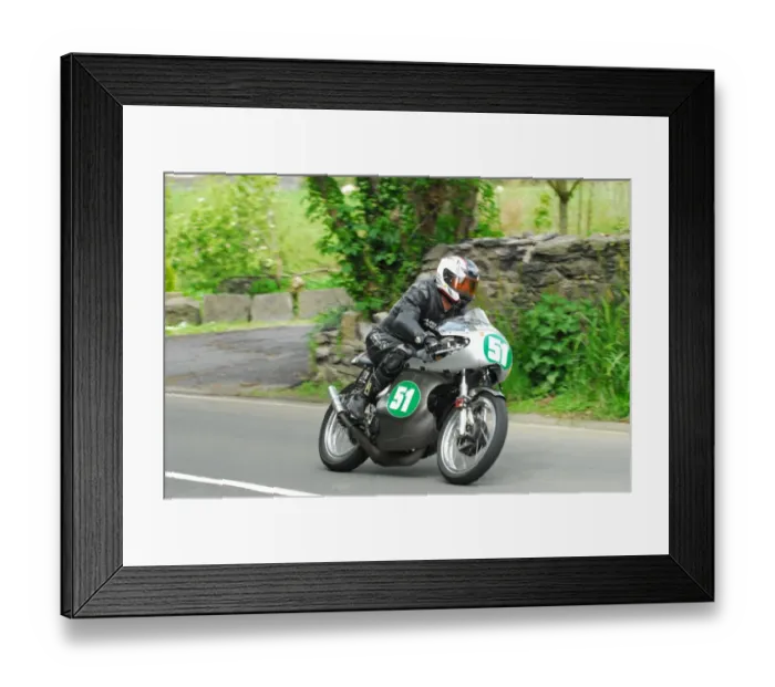 Framed Print : Keith Shannon (Cotton) 2015 Pre TT Classic Framed Print : Keith Shannon (Cotton) 2015 Pre TT Classic