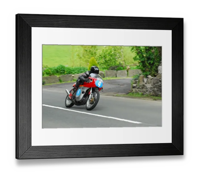 Framed Print : Mike Hose (Bultaco) 2015 Pre TT Classic Framed Print : Mike Hose (Bultaco) 2015 Pre TT Classic