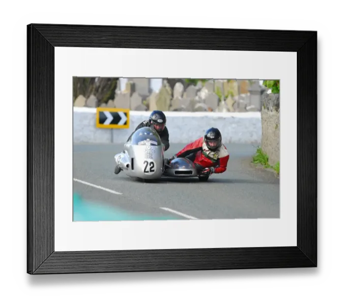 Framed Print : Mick Cookson & Alun Thomas (BMW) 2015 Pre TT Classic Framed Print : Mick Cookson & Alun Thomas (BMW) 2015 Pre TT Classic