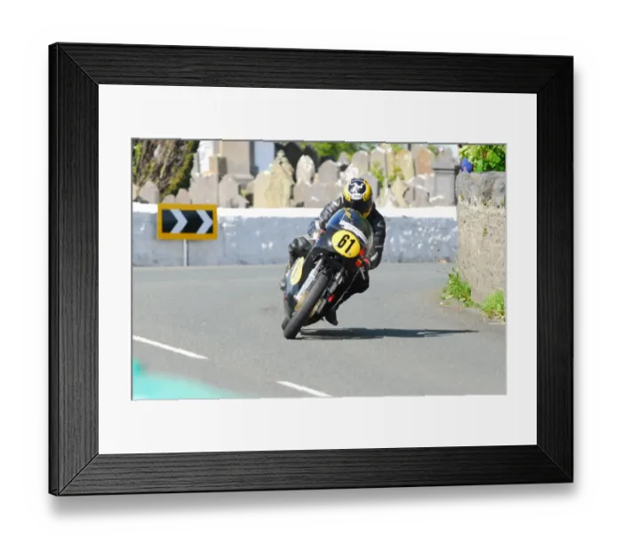 Framed Print : Andy Lee (Norton) 2015 Pre TT Classic Framed Print : Andy Lee (Norton) 2015 Pre TT Classic
