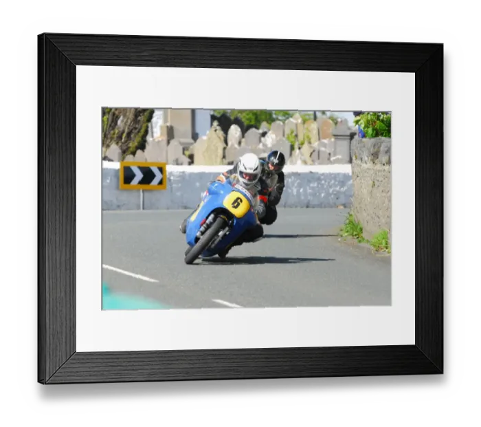 Framed Print : Paul Coward (Nourish Weslake) 2015 Pre TT Classic