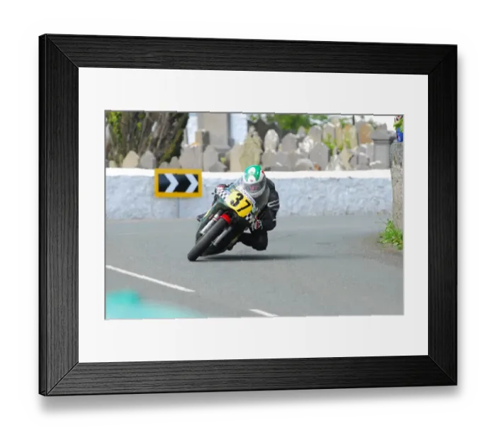 Framed Print : Meredydd Owen (Seeley G50) 2015 Pre TT Classic Framed Print : Meredydd Owen (Seeley G50) 2015 Pre TT Classic