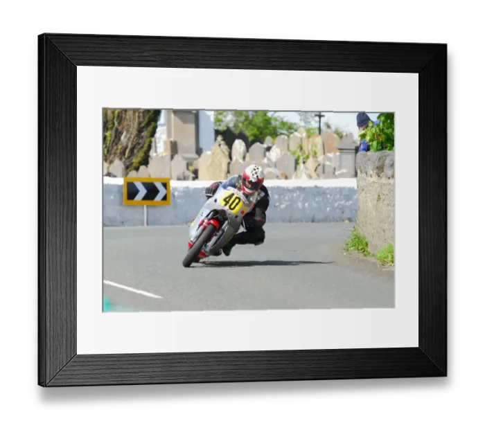 Framed Print : Barry Davidson (Honda) 2015 Pre TT Classic Framed Print : Barry Davidson (Honda) 2015 Pre TT Classic