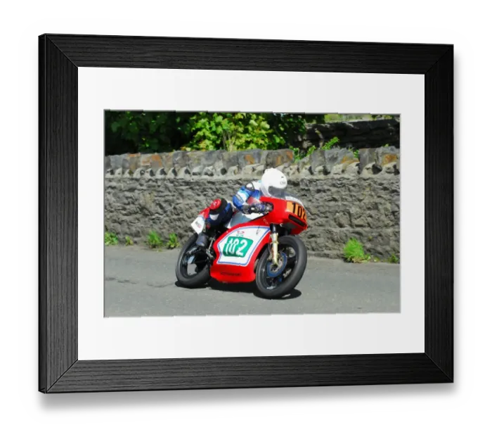 Framed Print : Peter Hindley (Cotton) 2015 Pre TT Classic Framed Print : Peter Hindley (Cotton) 2015 Pre TT Classic