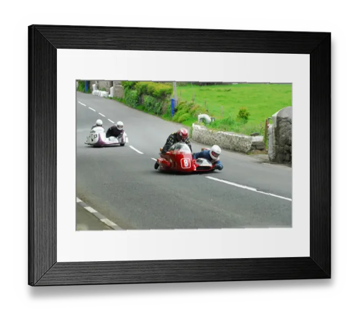 Framed Print : Howard Langham & Geoff Knight (Konig) 2015 Pre TT Classic Framed Print : Howard Langham & Geoff Knight (Konig) 2015 Pre TT Classic