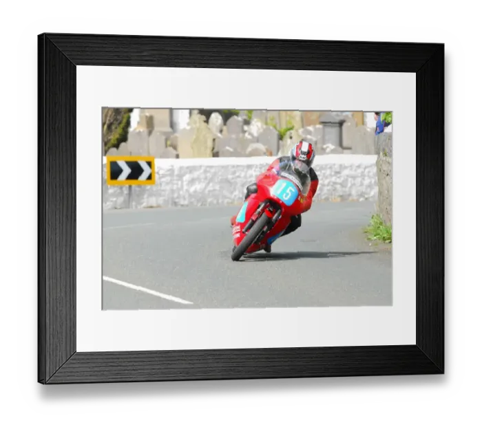 Framed Print : Arthur Browning (AJS Seeley) 2015 Pre TT Classic Framed Print : Arthur Browning (AJS Seeley) 2015 Pre TT Classic