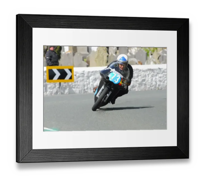 Framed Print : Mick Moreton (Seeley 7R) 2015 Pre TT Classic Framed Print : Mick Moreton (Seeley 7R) 2015 Pre TT Classic