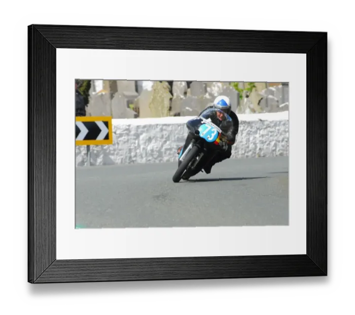 Framed Print : Mick Moreton (Seeley 7R) 2015 Pre TT Classic Framed Print : Mick Moreton (Seeley 7R) 2015 Pre TT Classic