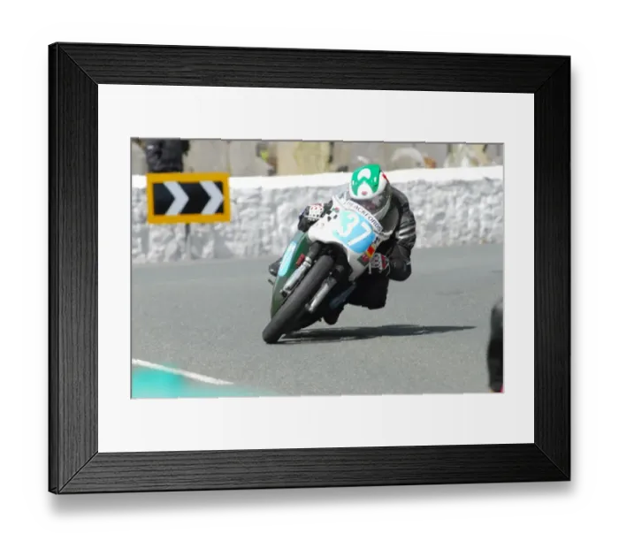 Framed Print : Meredydd Owen (Seeley 7R) 2015 Pre TT Classic Framed Print : Meredydd Owen (Seeley 7R) 2015 Pre TT Classic