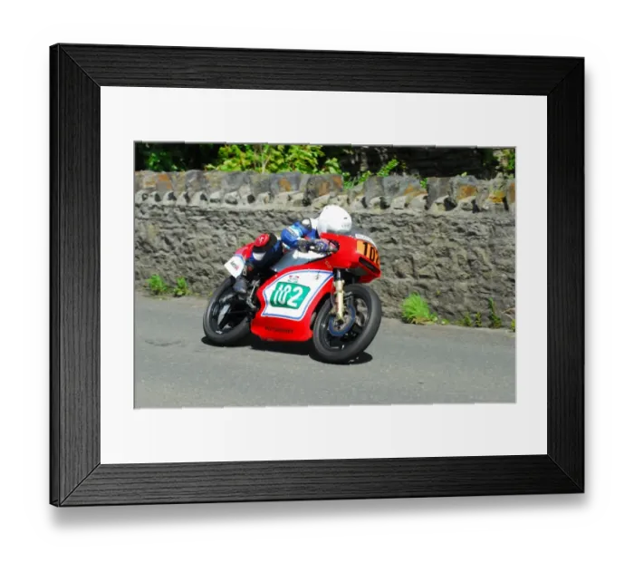 Framed Print : Peter Hindley (Cotton) 2015 Pre TT Classic Framed Print : Peter Hindley (Cotton) 2015 Pre TT Classic