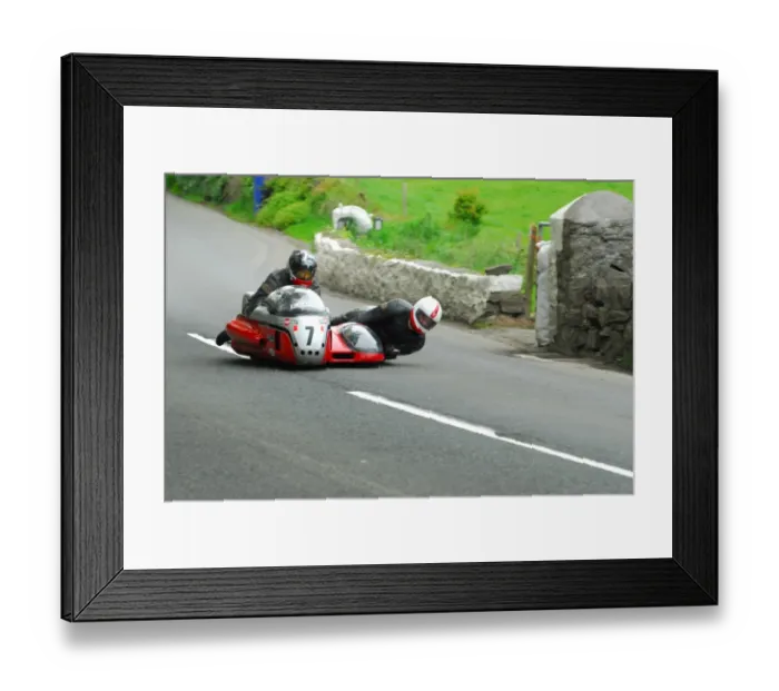 Framed Print : Wally Saunders & Bob K Dowty (Special) 2015 Pre TT Classic Framed Print : Wally Saunders & Bob K Dowty (Special) 2015 Pre TT Classic