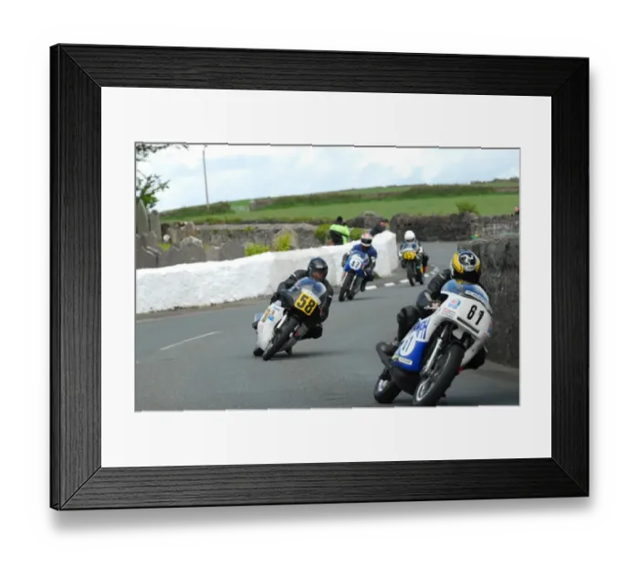 Framed Print : Andy Lee (Rob North Trident) and John Leigh-Pemberton (Norton) 2015 Pre TT Classic Framed Print : Andy Lee (Rob North Trident) and John Leigh-Pemberton (Norton) 2015 Pre TT Classic
