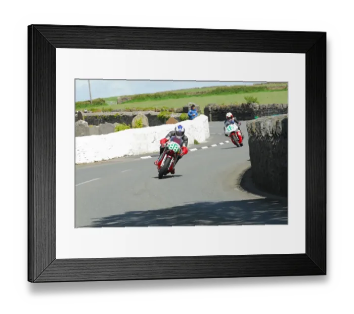 Framed Print : Bill Butler (Suzuki) 2015 Pre TT Classic Framed Print : Bill Butler (Suzuki) 2015 Pre TT Classic