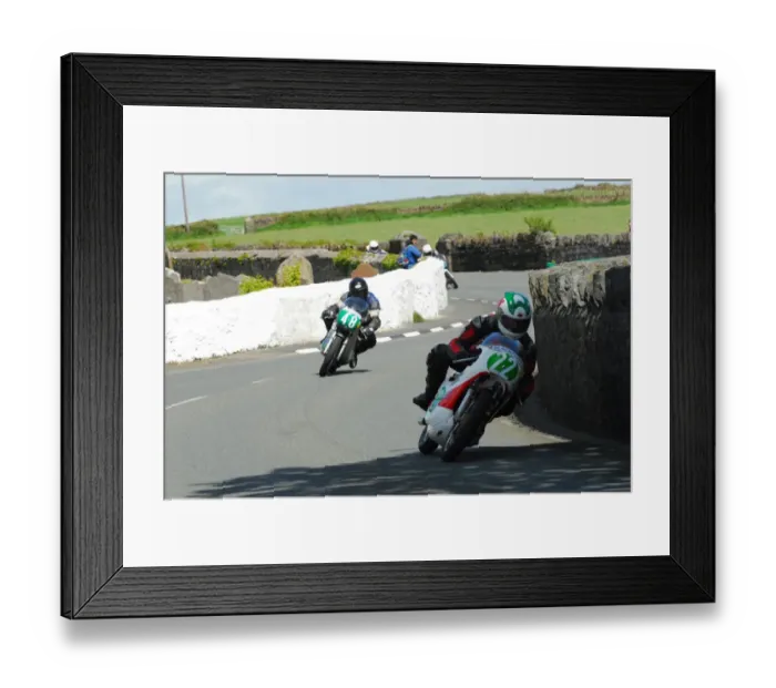 Framed Print : Terry Kermode (Yamaha) and Jeff Ward (Suzuki) 2015 Pre TT Classic Framed Print : Terry Kermode (Yamaha) and Jeff Ward (Suzuki) 2015 Pre TT Classic