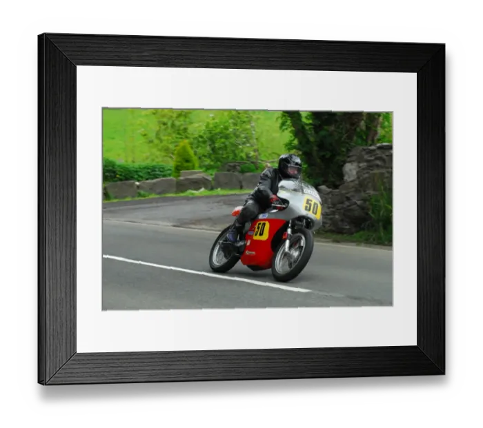 Framed Print : John A Jones (Matchless) 2015 Pre TT Classic
