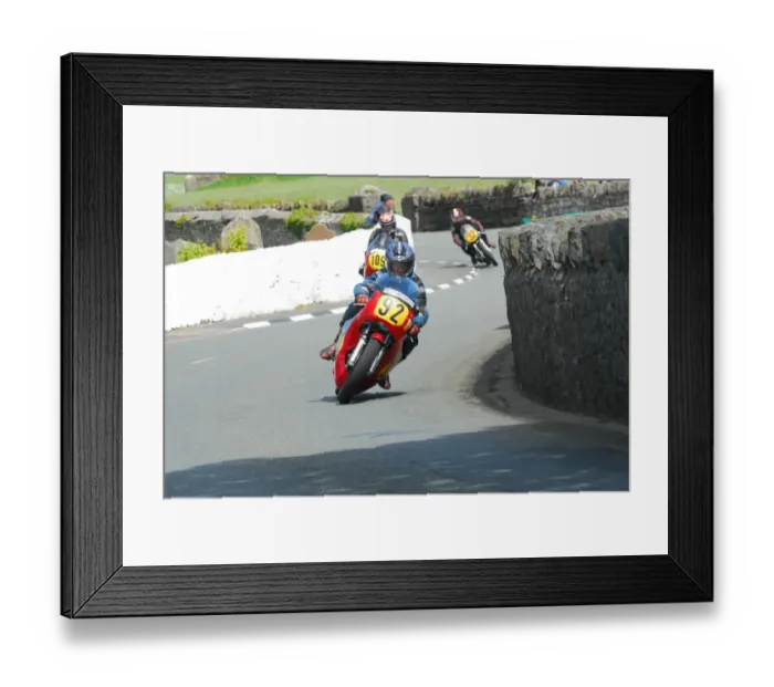 Framed Print : Tony Russell (NRE Weslake) 2015 Pre TT Classic Framed Print : Tony Russell (NRE Weslake) 2015 Pre TT Classic