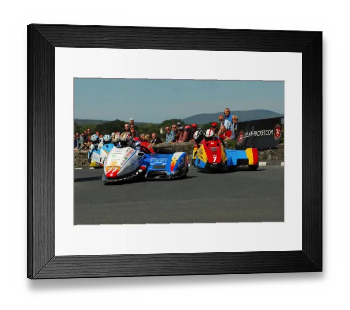 Framed Print : Tim Reeves & Mark Wilkes (DMR Honda) and Ian Bell & Carl Bell (LCR Yamaha) 2015 Southern 100 Framed Print : Tim Reeves & Mark Wilkes (DMR Honda) and Ian Bell & Carl Bell (LCR Yamaha) 2015 Southern 100