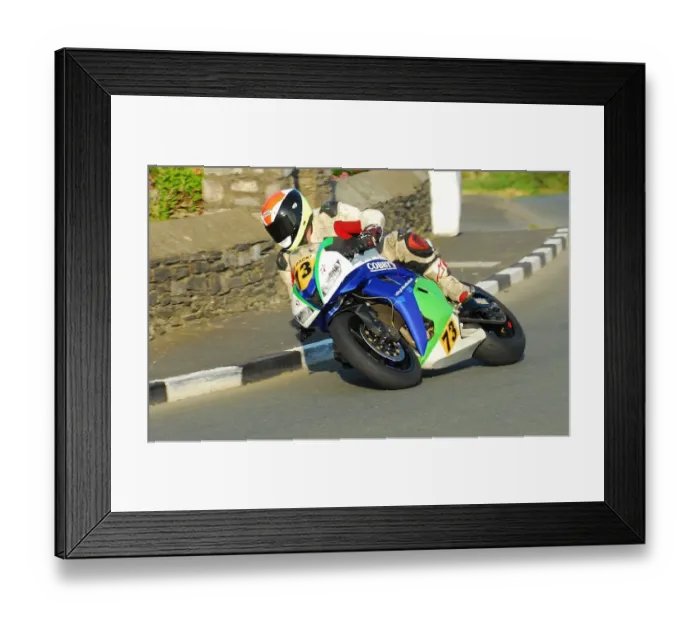 Framed Print : Gaz Evans (Honda) 2015 Southern 100 Framed Print : Gaz Evans (Honda) 2015 Southern 100