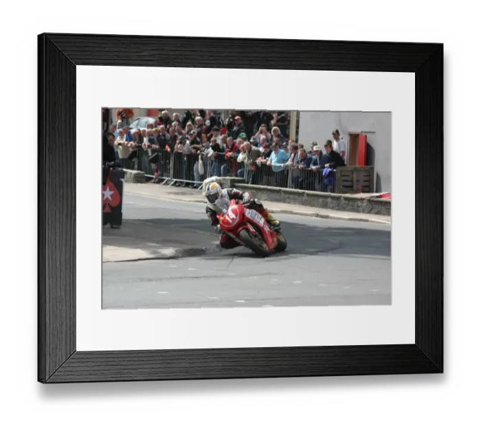 Framed Print : Michael Dunlop (Honda) 2010 Superstock TT