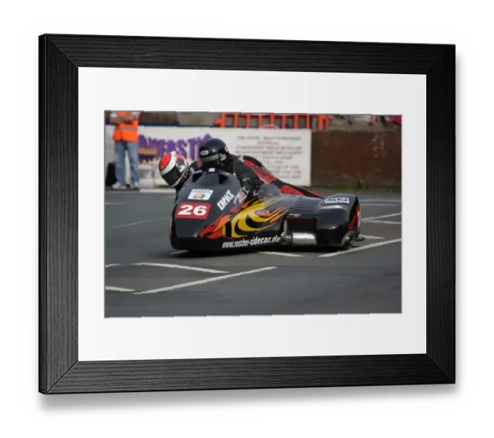 Framed Print : Mike Roscher & Gregory Cluze (LCR Suzuki) 2010 Sidecar A TT Framed Print : Mike Roscher & Gregory Cluze (LCR Suzuki) 2010 Sidecar A TT