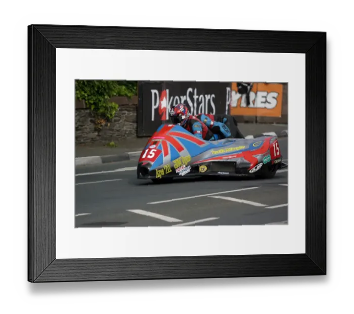Framed Print : Tony Baker & Fiona Baker-Milligan (Baker Suzuki) 2010 Sidecar A TT Framed Print : Tony Baker & Fiona Baker-Milligan (Baker Suzuki) 2010 Sidecar A TT