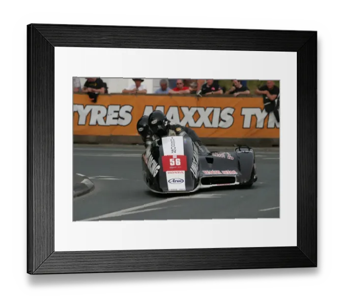 Framed Print : Michael Lines & Kevin Perry (Ireson Honda) 2010 Sidecar A TT Framed Print : Michael Lines & Kevin Perry (Ireson Honda) 2010 Sidecar A TT