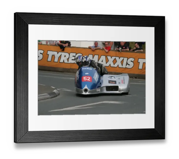 Framed Print : Nicholas Dukes & William Moralee (BLR) 2010 Sidecar A TT