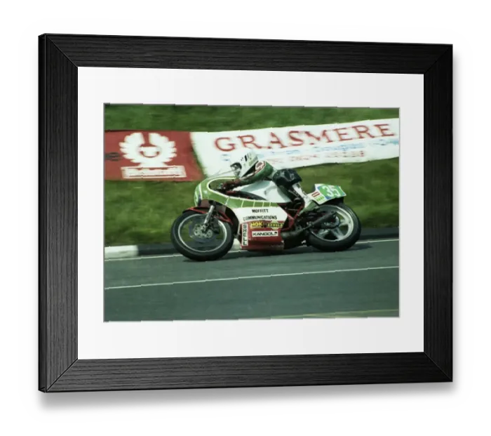 Framed Print : Graham Young (Yamaha) 1981 Junior TT Framed Print : Graham Young (Yamaha) 1981 Junior TT