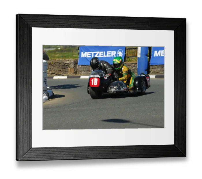 Framed Print : Nigel Smith & Chris McGahan (BSA) 2013 Pre TT Classic Framed Print : Nigel Smith & Chris McGahan (BSA) 2013 Pre TT Classic