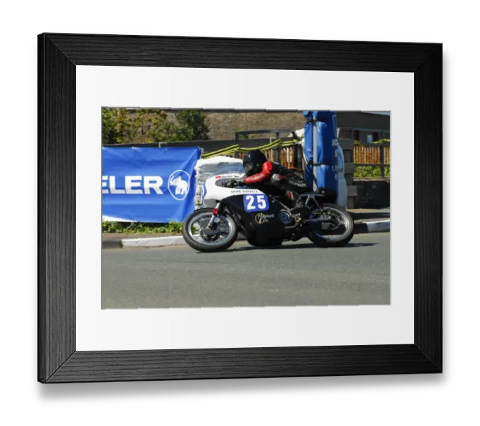 Framed Print : Stuart Garton (Rickman Gold Star) 2013 Pre TT Classic