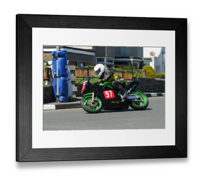 Framed Print : Stuart Noon (Kawasaki) 2013 Pre TT Classic Framed Print : Stuart Noon (Kawasaki) 2013 Pre TT Classic