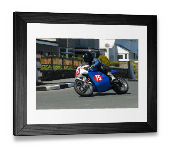 Framed Print : Tony Rainford (Triumph) 2013 Pre TT Classic Framed Print : Tony Rainford (Triumph) 2013 Pre TT Classic