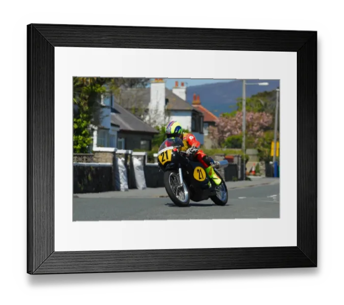 Framed Print : Alan Jackson (Seeley G50) 2013 Pre TT Classic Framed Print : Alan Jackson (Seeley G50) 2013 Pre TT Classic
