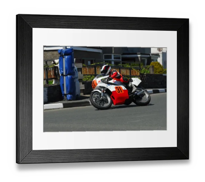 Framed Print : Paul Brandon (Yamaha) 2013 Pre TT Classic Framed Print : Paul Brandon (Yamaha) 2013 Pre TT Classic