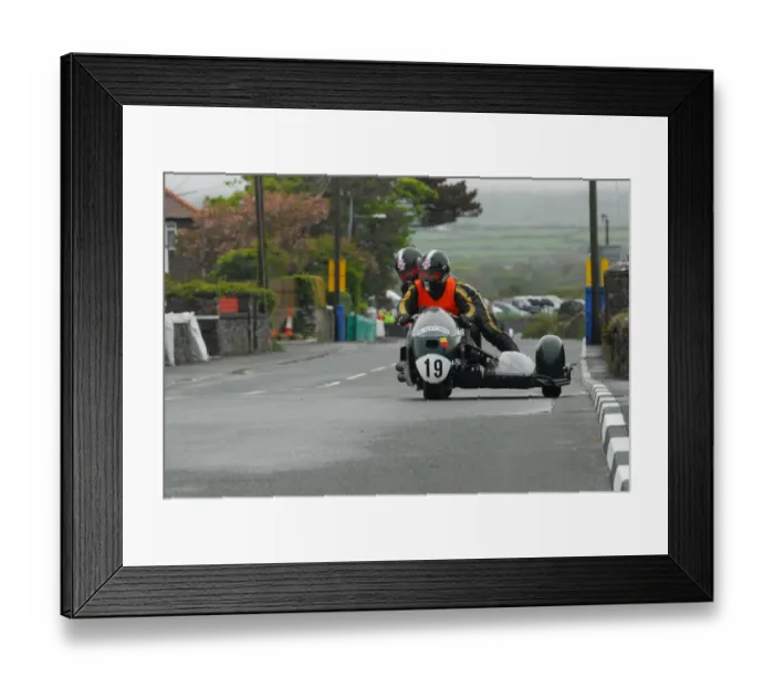 Framed Print : Andi Rolli & Beate Rolli (Weslake Triumph) 2013 Pre TT Classic Framed Print : Andi Rolli & Beate Rolli (Weslake Triumph) 2013 Pre TT Classic