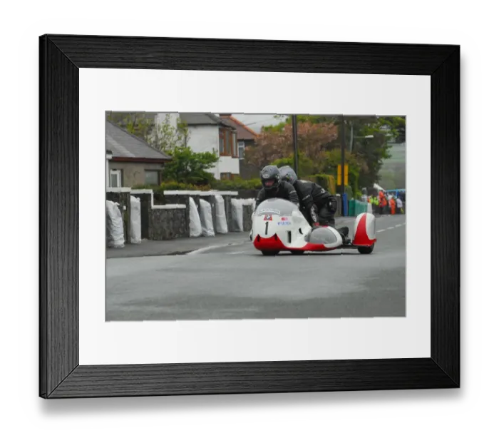 Framed Print : Nick Houghton & Paul Thomas (Windle BMW) 2013 Pre TT Classic Framed Print : Nick Houghton & Paul Thomas (Windle BMW) 2013 Pre TT Classic