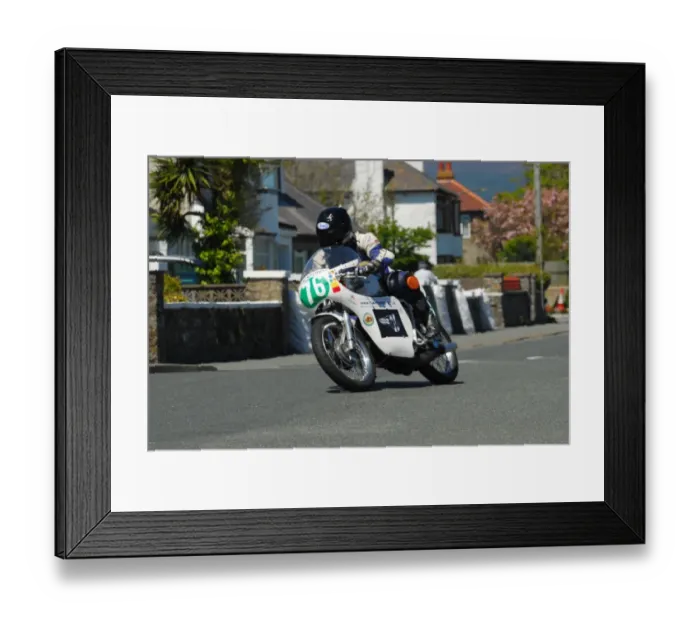 Framed Print : Jeremy Hill (Benelli) 2013 Pre TT Classic
