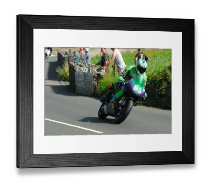 Framed Print : Dave Clark (Kawasaki) 2013 Southern 100 Framed Print : Dave Clark (Kawasaki) 2013 Southern 100