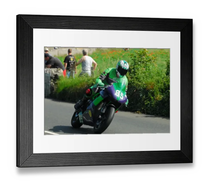 Framed Print : Dave Clarke (Kawasaki) 2013 Southern 100 Framed Print : Dave Clarke (Kawasaki) 2013 Southern 100